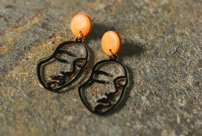 Introducing Gaachi's Quirky Face-Shaped Dangle Earring - Perfect for Any Occasion