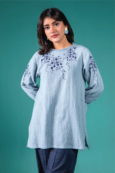 Stay Cool and Comfy with Hawkes Blue Embroidered Shirts in Luxurious Featherlite Fabric